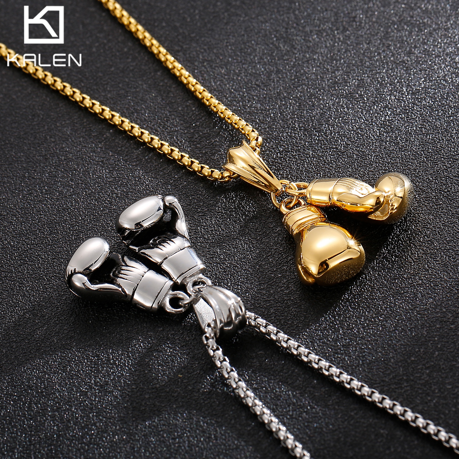 Boxing Glove Set - Boxing Glove Pendant Necklace - 304