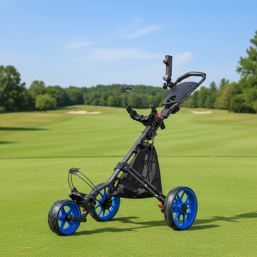 Sports Equipment Golf - 2026 Three-Wheeled Foldable Alloy Golf Push