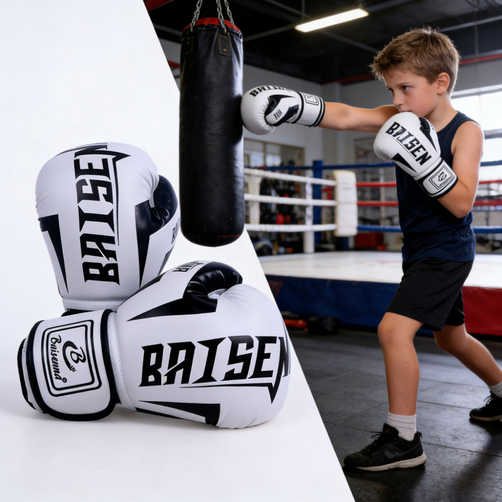 Sports Equipment Supplies - 1Pair Professional Boxing Gloves PU Leather