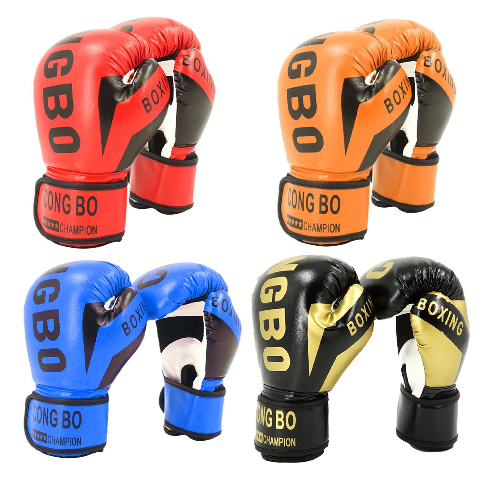 Boxing Glove Set - 1 Pair Punching Training Workout Fight