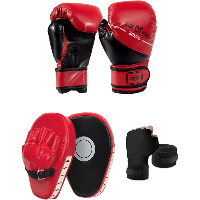 3-in-1 Boxing Gloves and Punch - Boxing Glove Set avaliação e preço