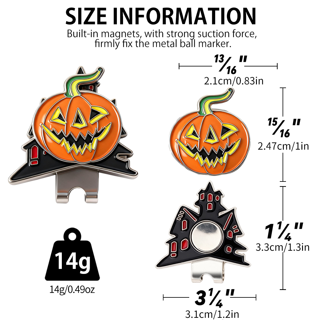 Caiton Halloween Golf Hat Clip - Sports Equipment Golf avaliação e preço