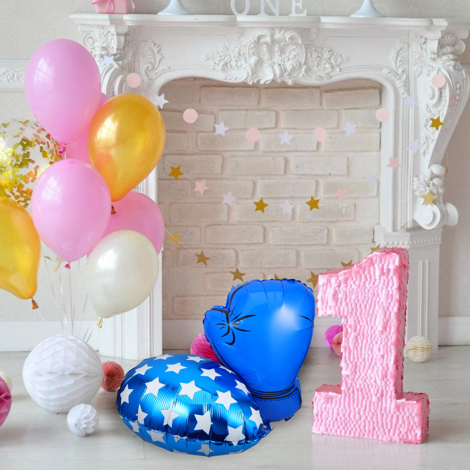 6Pcs Boxing Glove Balloons for - Boxing Glove Set avaliação e preço