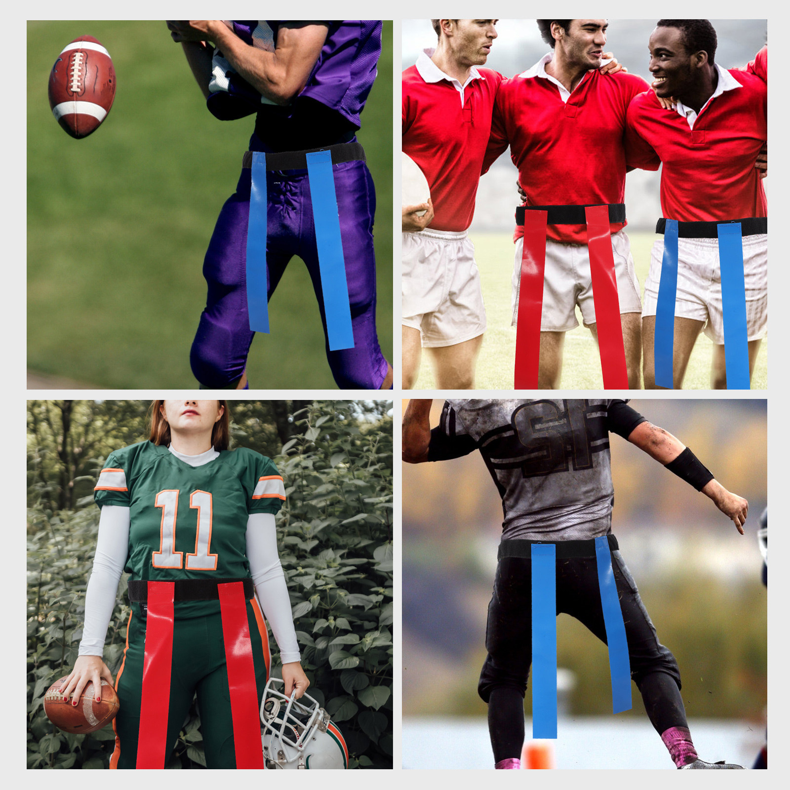 2Sets Football Waist Flags Adj - Sports Equipment Supplies avaliação e preço