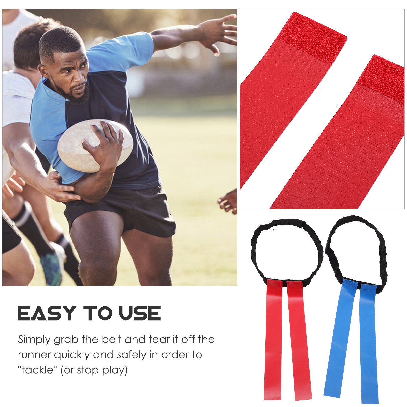 2Sets Football Waist Flags Adj - Sports Equipment Supplies avaliação e preço