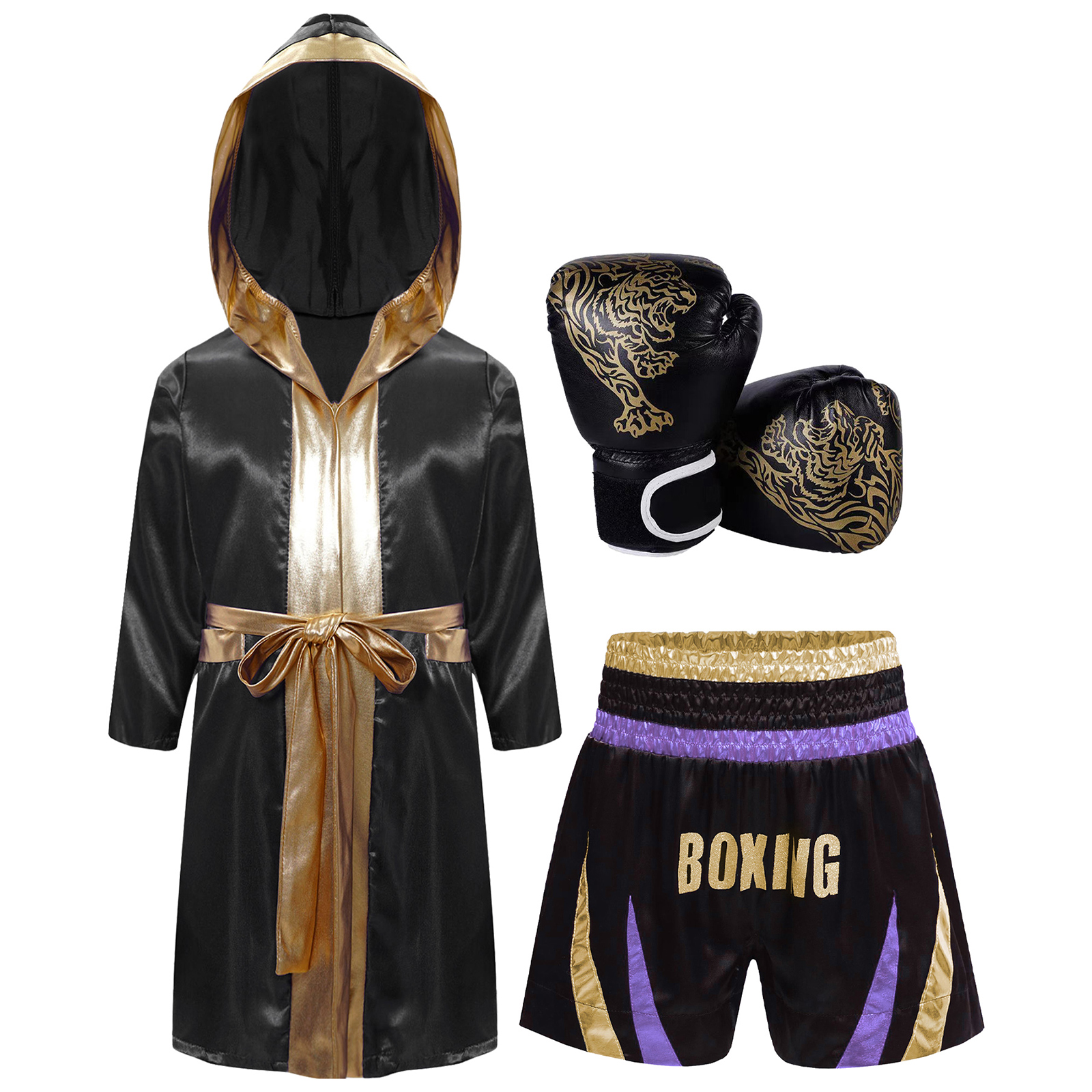 Kids Boys Girls Boxing Robe Tr - Boxing Glove Set avaliação e preço