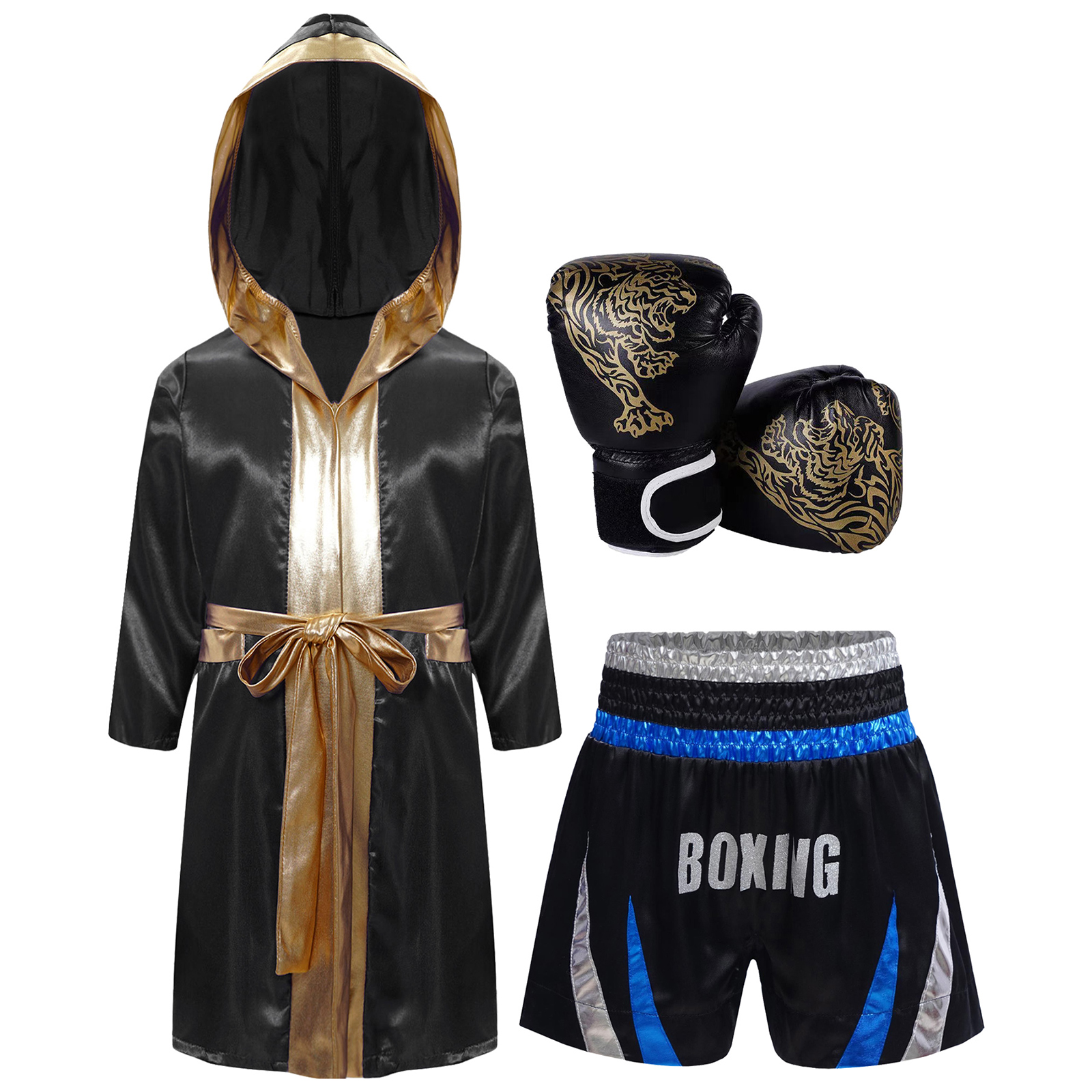 Kids Boys Girls Boxing Robe Tr - Boxing Glove Set avaliação e preço