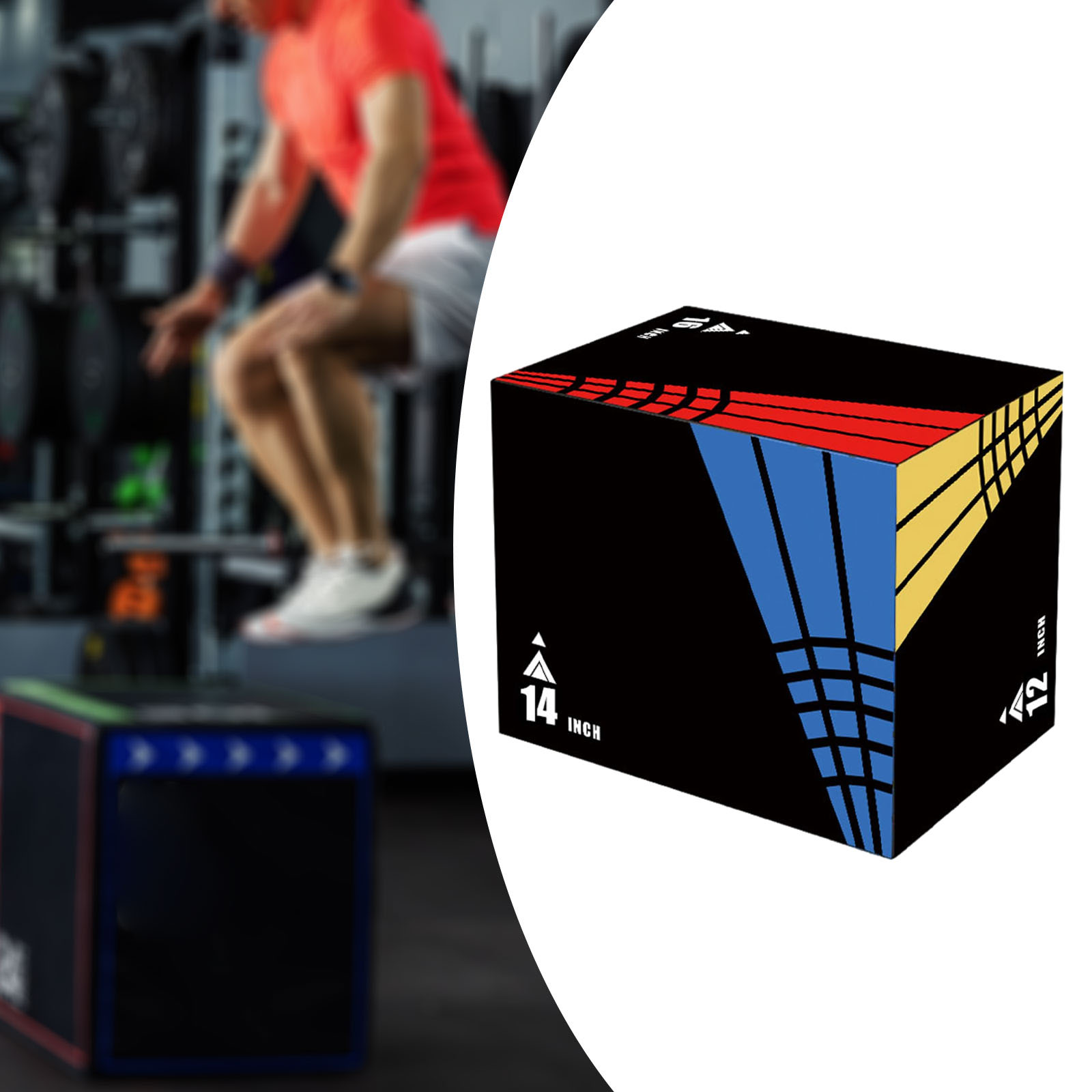 3-in-1Jump Box Plyometric Box  - Sports Equipment Online avaliação e preço