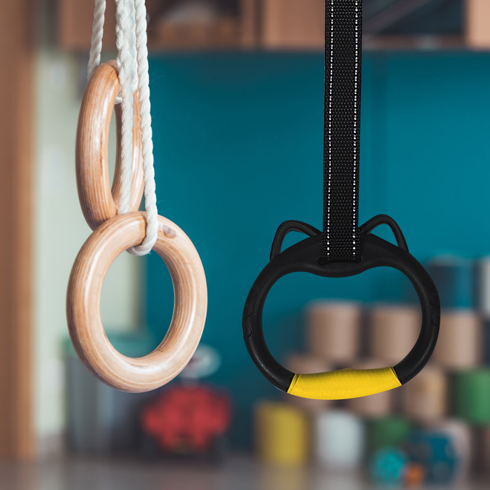1 set 1 Set Gymnastics Rings F - Sports Equipment Online avaliação e preço
