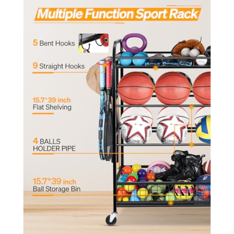 Garage Sports Equipment Organi - Sports Equipment Organizer avaliação e preço
