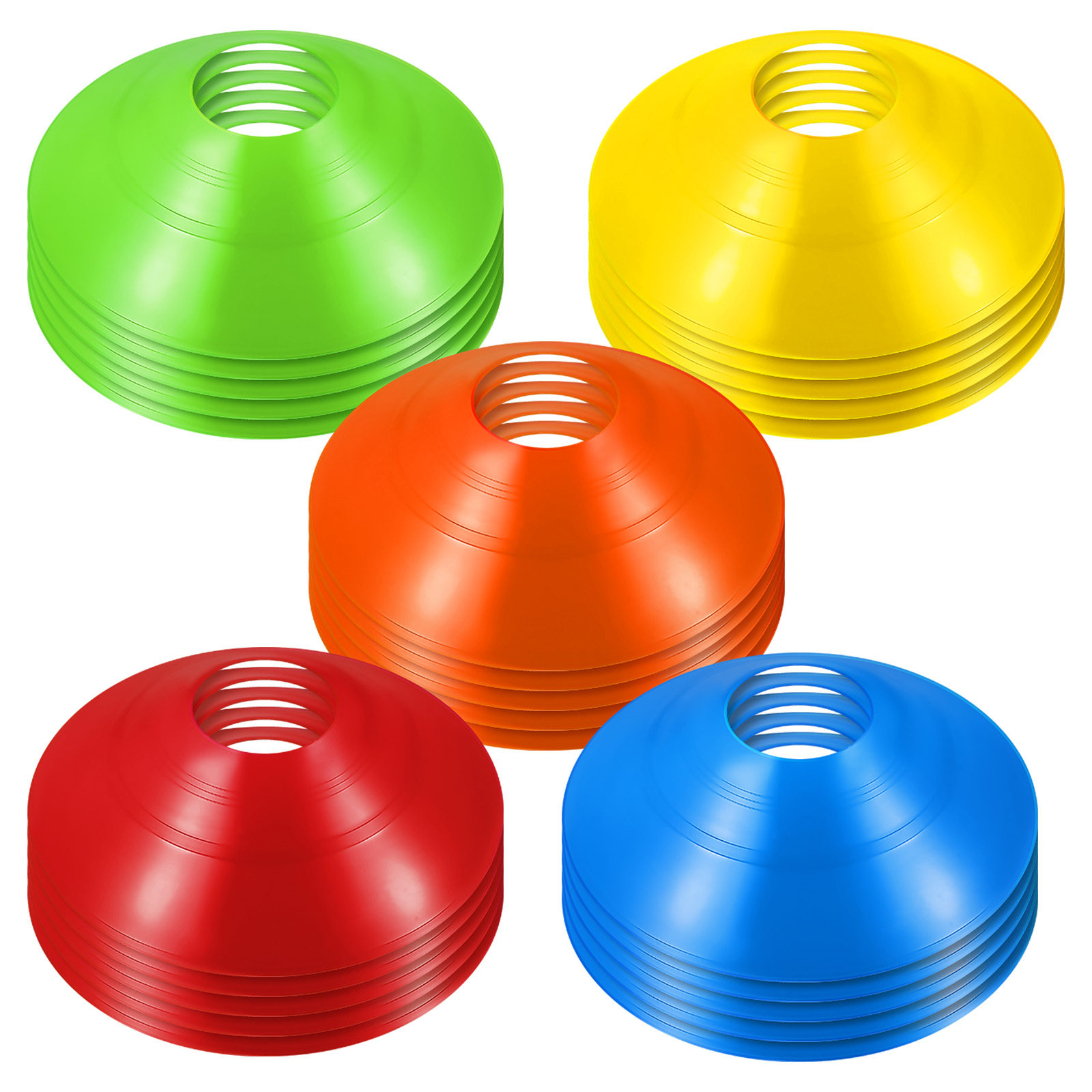 30Pcs Soccer Training Cones Co - Sports Equipment Basketball avaliação e preço
