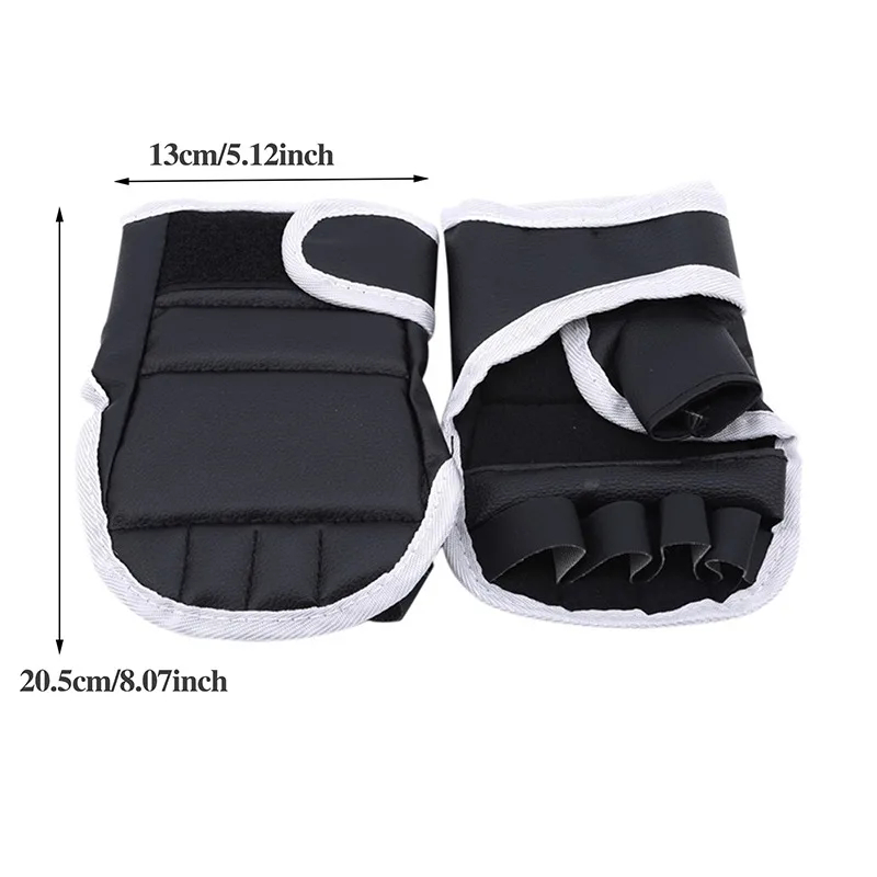 1 Pair of Black Half Finger Bo - Boxing Glove Set avaliação e preço