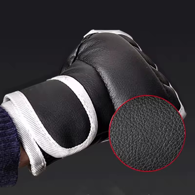 1 Pair of Black Half Finger Bo - Boxing Glove Set avaliação e preço