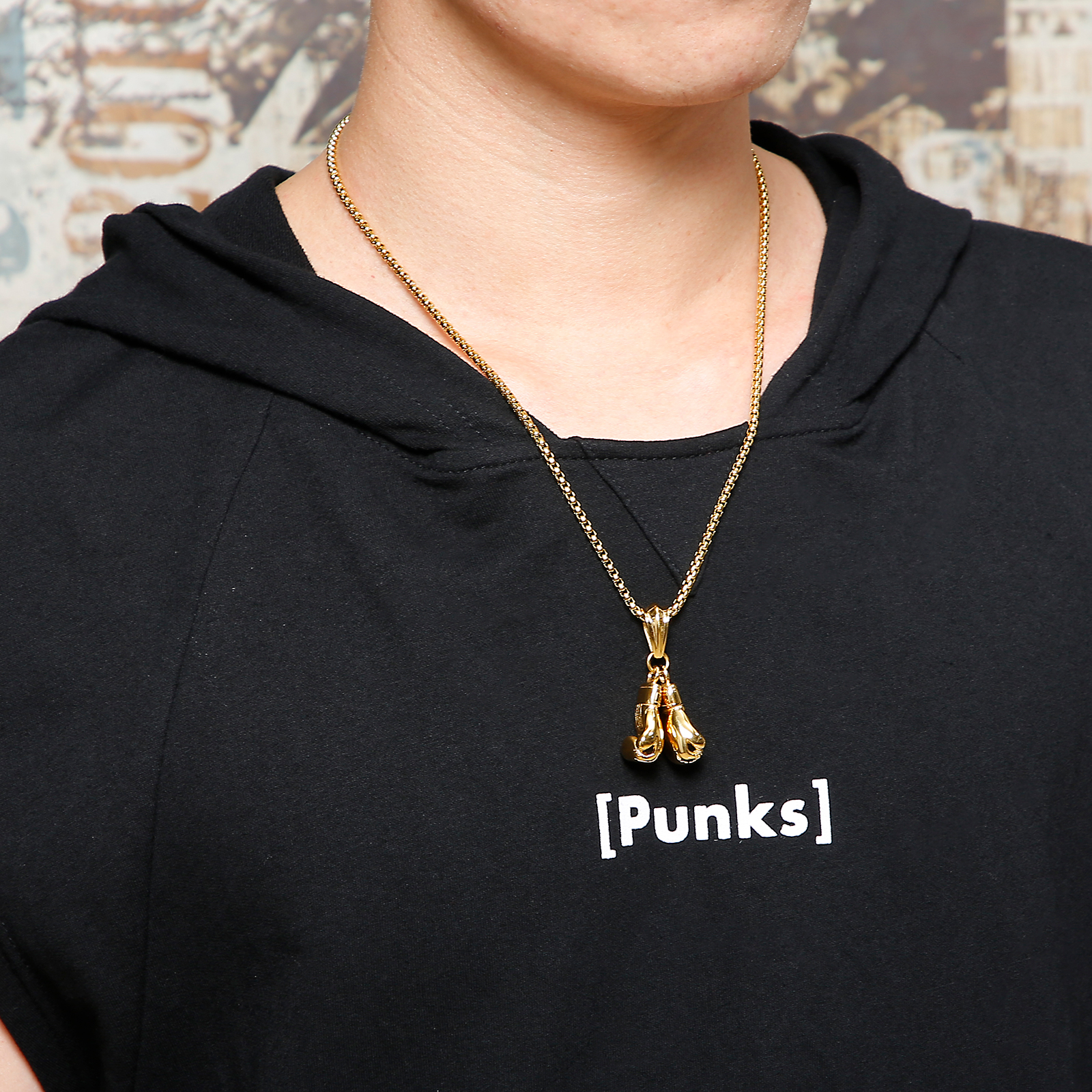 Boxing Glove Pendant Necklace  - Boxing Glove Set avaliação e preço