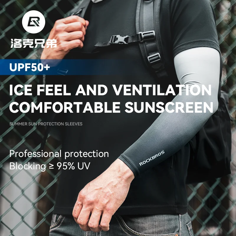ROCKBROS Arm Sleeves Ice Silk  - Sports Equipment Supplies avaliação e preço