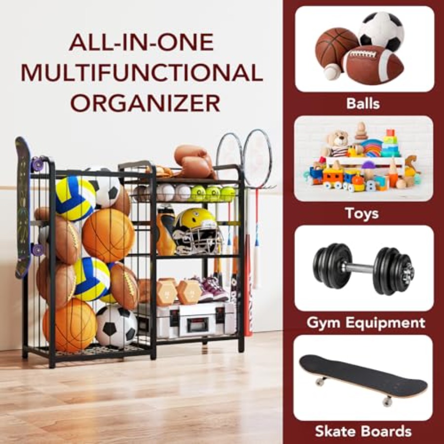 Garage Sports Equipment Organi - Sports Equipment Organizer avaliação e preço