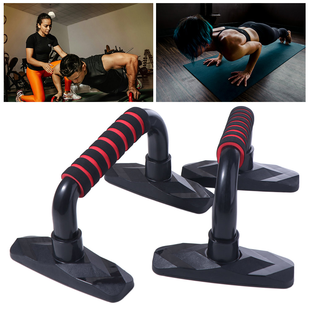 2Pcs Ergonomic Push Up Bar Adj - Sports Equipment Online avaliação e preço
