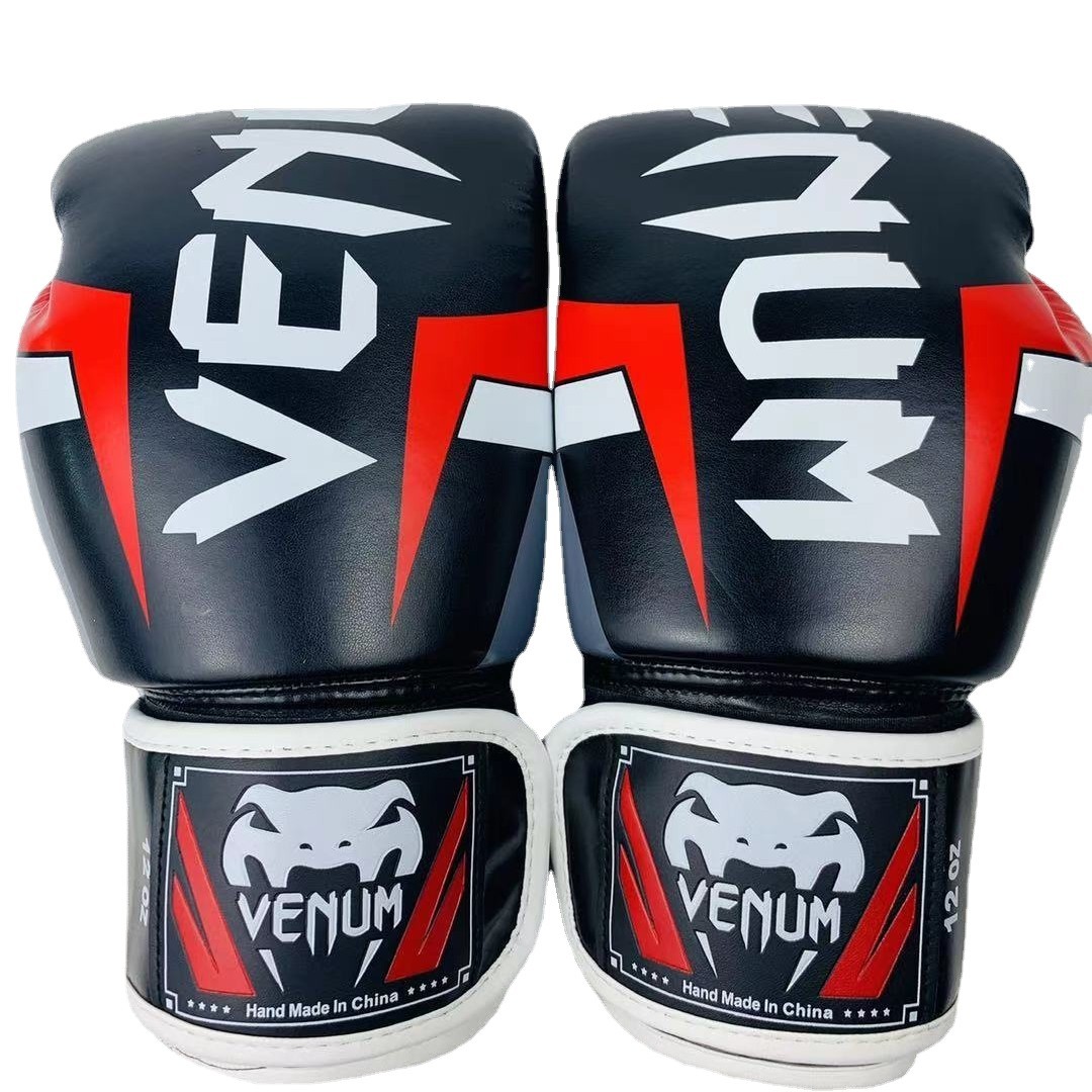 Kick Boxing Gloves PU Leather  - Boxing Glove Set avaliação e preço