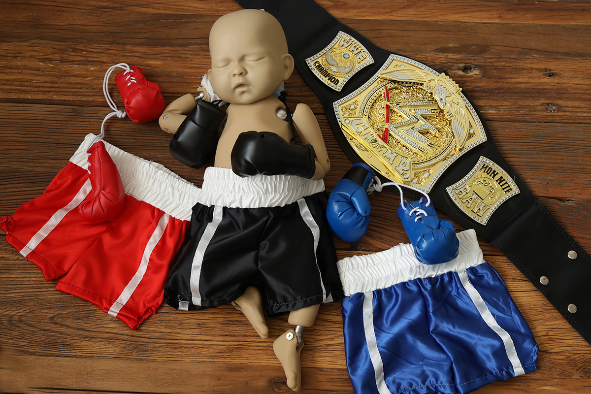 Newborn Photography Props baby - Boxing Glove Set avaliação e preço