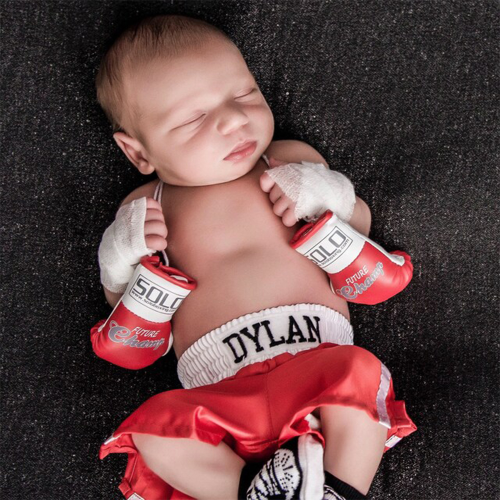 Newborn Photography Props baby - Boxing Glove Set avaliação e preço
