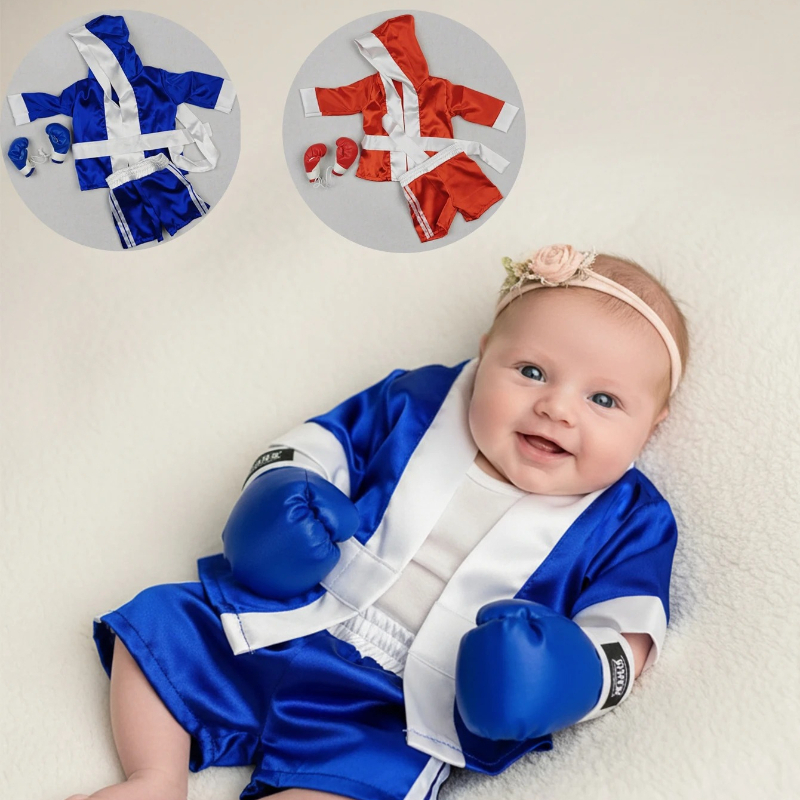 Newborn Photography Props Baby - Boxing Glove Set avaliação e preço