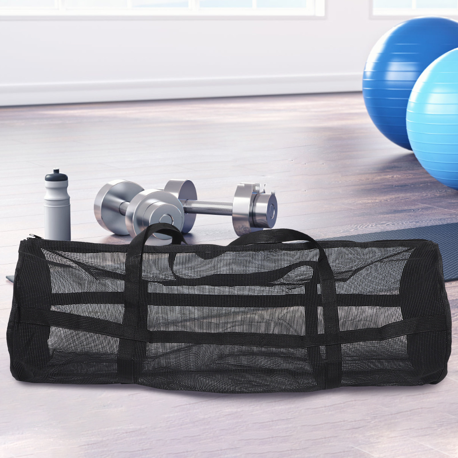 Premium Large Mesh Duffle Bag  - Sports Equipment Basketball avaliação e preço