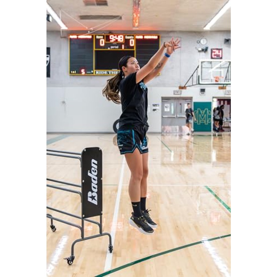Steel Basketball Rack with Whe - Sports Equipment Basketball avaliação e preço