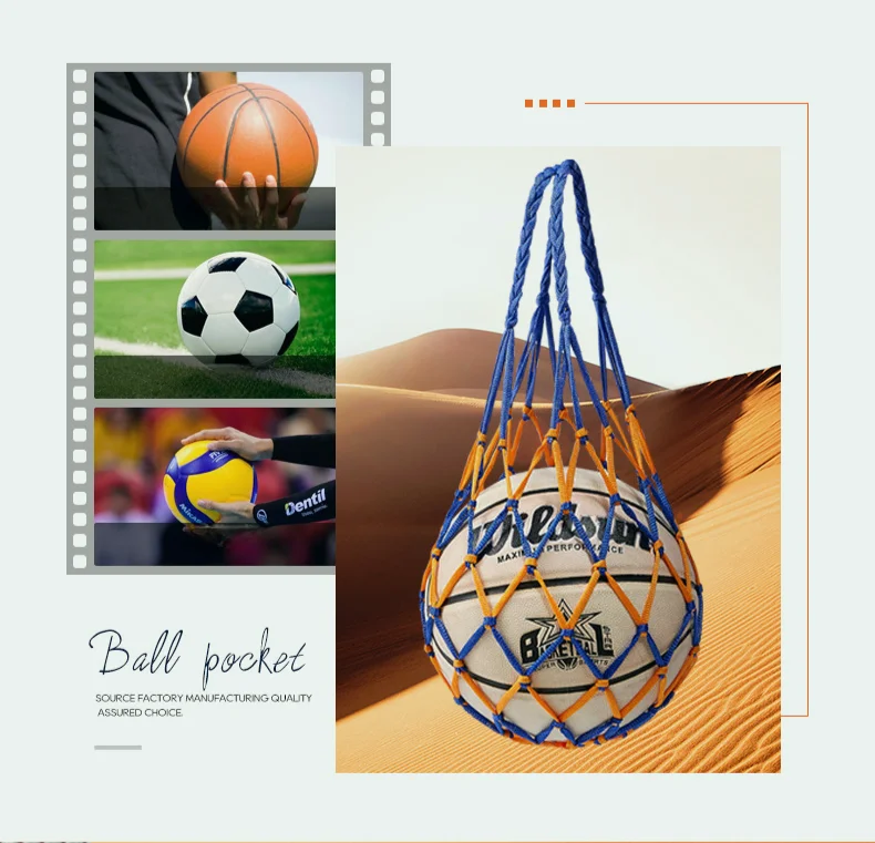 1PC Football Net Bag Nylon Bol - Sports Equipment Basketball avaliação e preço