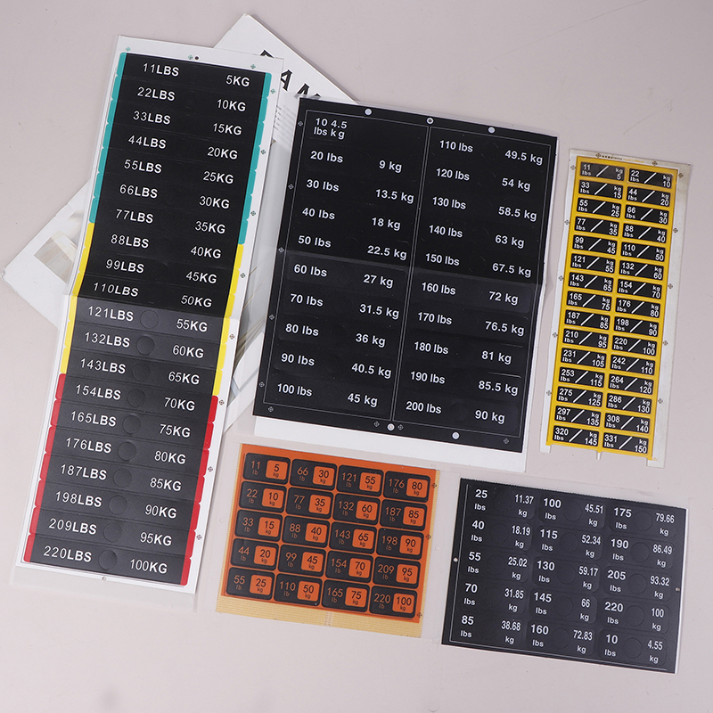 Weight Stack Labels 4.5kg To 1 - Sports Equipment Online avaliação e preço