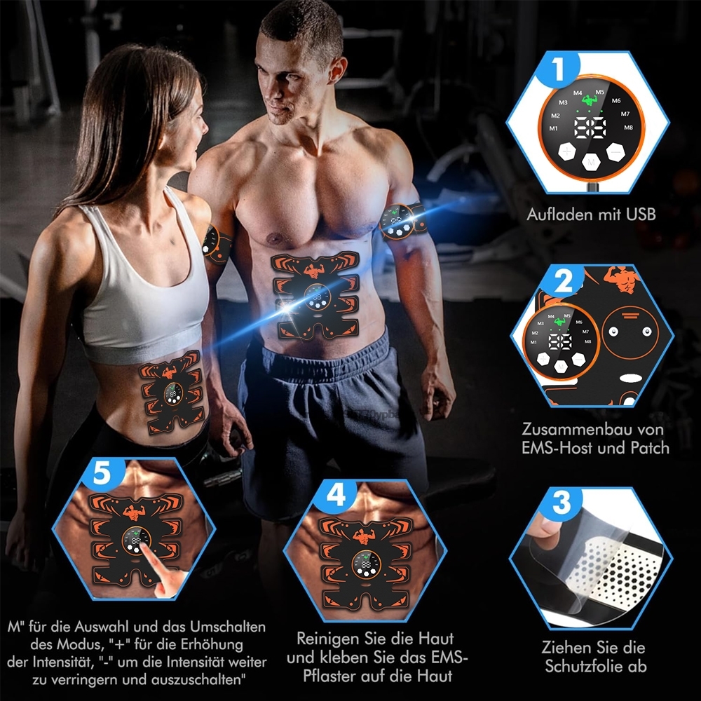 Portable EMS Abdominal Trainer - Sports Equipment Online avaliação e preço