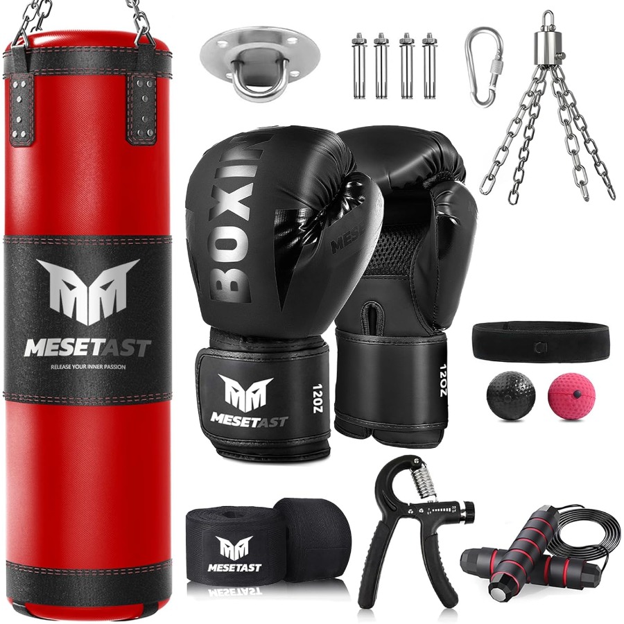 4ft Heavy Punching Bag Set for - Boxing Glove Set avaliação e preço