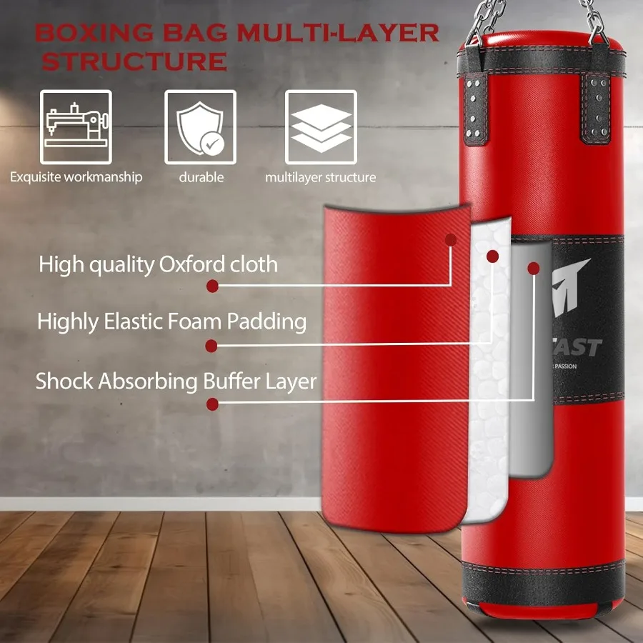 4ft Heavy Punching Bag Set for - Boxing Glove Set avaliação e preço