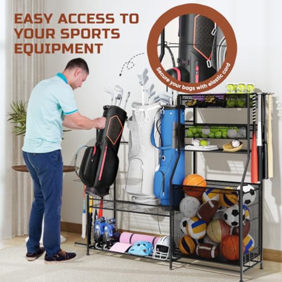 Garage Sports Equipment Organi - Sports Equipment Organizer avaliação e preço