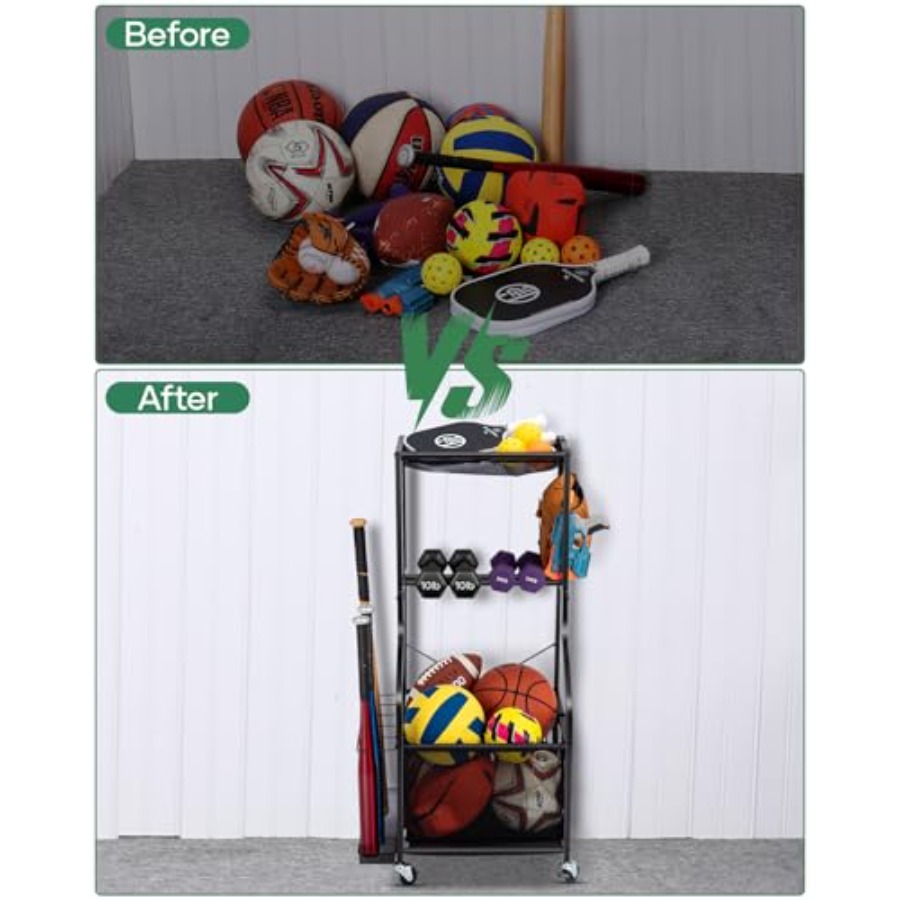 Sports Equipment Garage Organi - Sports Equipment Organizer avaliação e preço