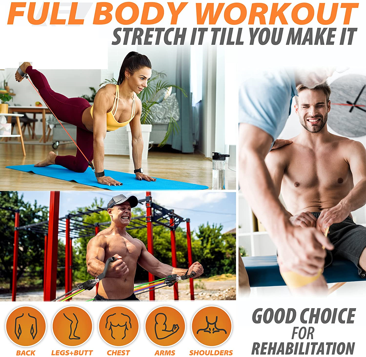 300lb Fitness Booty Resistance - Sports Equipment Online avaliação e preço